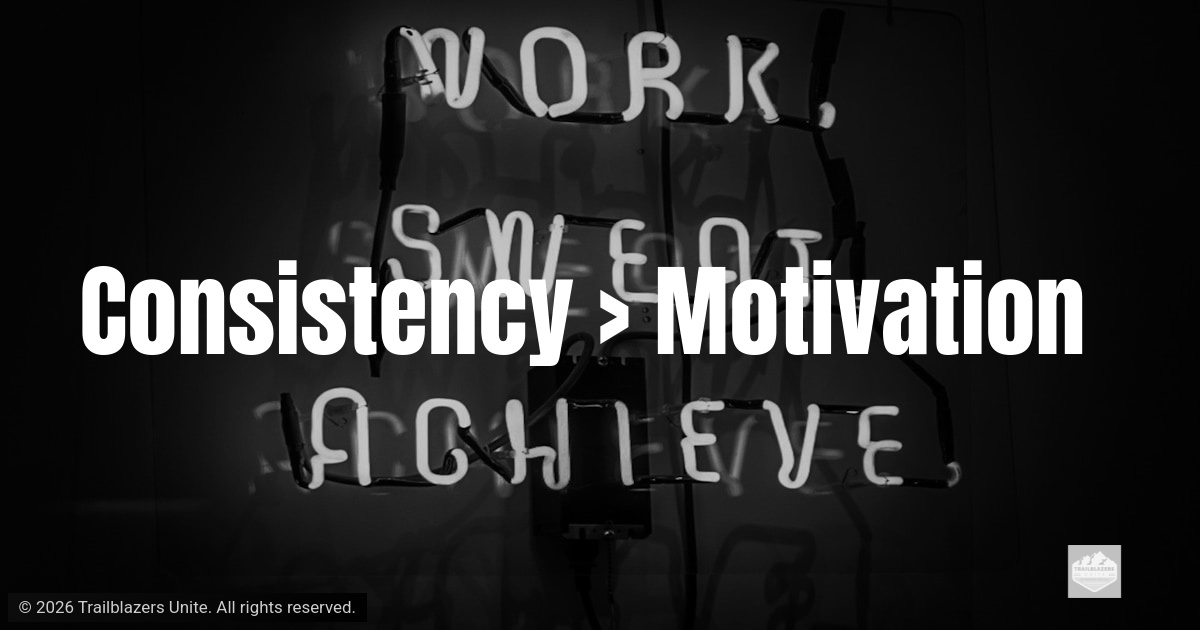 Neon sign reading āWork Sweet Achieve,ā symbolizing repetition, discipline, and steady effort.